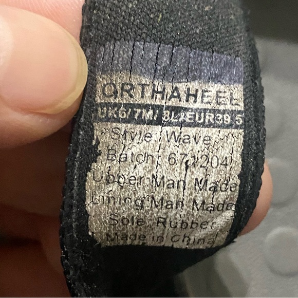 Orthaheel Wave Men’s Flip Flop Sandals Black Gray Size 7 (Q) - Picture 6 of 6